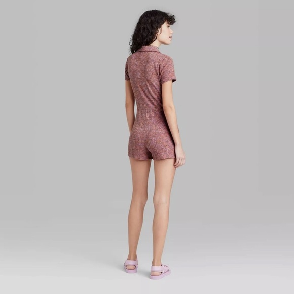 Wild Fable Polo Ribbed Knit Romper - Picture 2 of 7